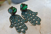 Hamsa Earrings
