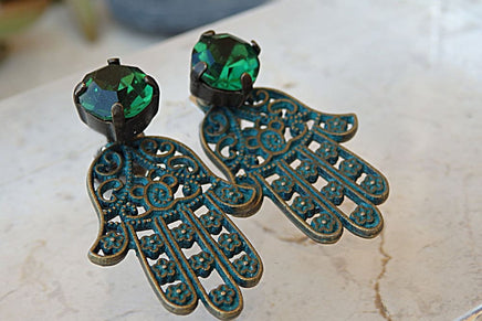 Hamsa Earrings