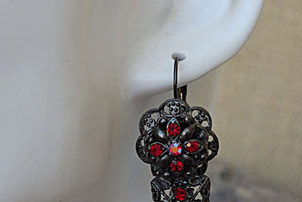 Handmade Red Earrings