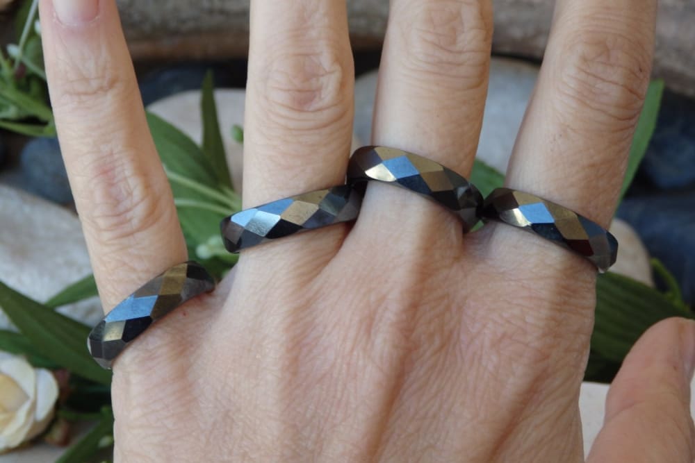 Hematite ring| Rebekajewelry - Main Image