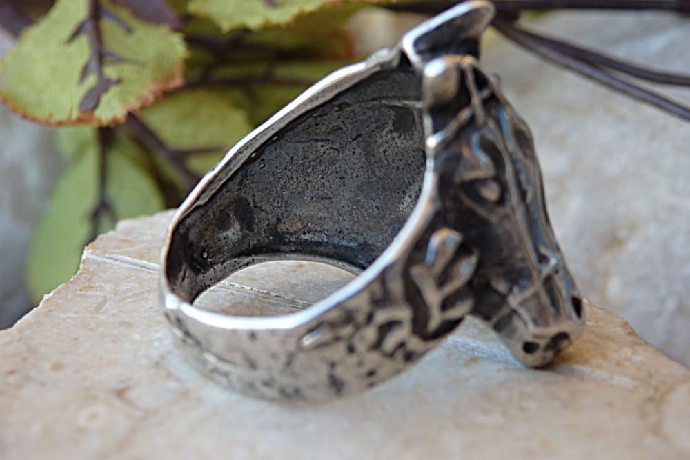 Horse high quality Jewelry Horse Ring Jewelry Sterling Silver Handmade Horse Ring EQU15-R