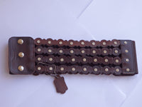 Waist Blue belt, BLUE JEANS Belt, Leather Studs Belt, Women's Belt, Women Leather Belt, Waist Chunky Belt, Thick Crystals Belt, Stretch Belt