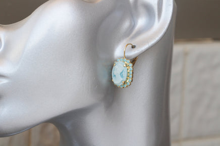 BLUE CAMEO RING, Blue Lady Ring, Victorian Statement Rings, Turquoise Rebeka Ring ,Women's Ring, Large Stone Adjustable Ring,Vintage Ring