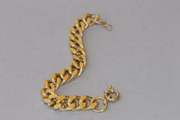 Gold-plated gold Gourmet Bracelet for men-Classic, unisex, men's gourmet,Thick gourmet chain bracelet, Unisex woven bracelet, Women jewelry