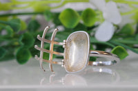 CAGE RING, Sterling Silver Ring, Choose Your Birthstone Ring, Artist Ring, 6 Stones Ring, Woman's Ring, Modern Silver Ring, Custom Ring