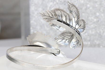 LEAF BRACELET, Upper Arm Bracelet, Bridal Gold bracelet, Leaves Bracelet, Monstera Armlet, Statement Cuff, Silver Bracelet, Ethnic Jewelry