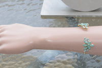 MINT BRACELET, Amazonite Crystal Bracelet, Bridal Bracelet, Mint Opal Crystal Rebeka Bracelet, Spring Wedding Jewelry, Sister Bracelet