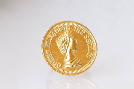 GOLD COIN RING, Coin Adjustable Ring,  Coin Jewelry,Vintage Coin Statement Ring, Antique Coin rings for Women gift, Silver or Gold