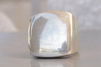STATEMENT SILVER RING, Big ring, Unisex ring, Silver Sterling Ring For Man, Extra Large Silver Ring Gift, Classic Ring, Womens Signet Ring