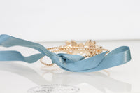 DUSTY BLUE WEDDING Bracelet, Rebeka Bridal Bracelet, Something Blue For Bridesmaid Gift, Light Blue cuff Bracelet, Vintage Style Looking