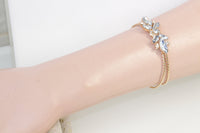 DUSTY BLUE WEDDING Bracelet, Rebeka Bridal Bracelet, Something Blue For Bridesmaid Gift, Light Blue cuff Bracelet, Vintage Style Looking