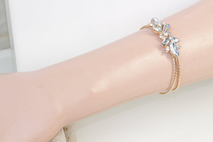 DUSTY BLUE WEDDING Bracelet, Rebeka Bridal Bracelet, Something Blue For Bridesmaid Gift, Light Blue cuff Bracelet, Vintage Style Looking