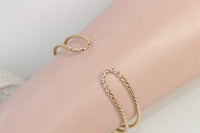 GRAY GOLD Bracelet, Rebeka Black Diamond Cuff Bracelet, Bridesmaid Gift Idea's, Bridal Grey Bracelet, Minimalist Bracelet, Dainty Jewelry