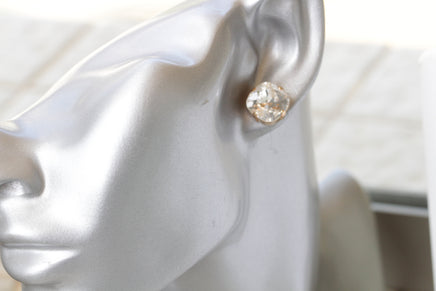 CRYSTAL MINIMALIST STUDS, Tiny Clear Earrings, Wedding Jewelry Rebeka Studs, Bridal Post Earrings, Gift For Bridesmaid, Maid Of Honor set