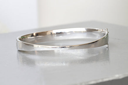 SILVER STERLING BRACELET, Crystals Bridal Bracelet, Elegant Bracelet, 925 Silver Sterling Bangle, Woman's Bracelet, Christmas Jewelry Gift