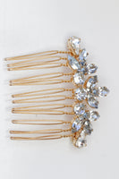 DUSTY BLUE  HAIR Comb, Bridal Hair Comb, Light Blue headpiece,Blue Shade Rebeka, Leaf Hair Comb,Wedding Hair Jewelry,Bridesmaid Comb Gift