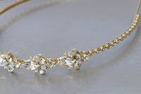BRIDAL CRYSTALS TIARA, Rhinestones Bridal Headband, Rebeka hair accessories For Brides, Wedding Hair Piece, Bridal Headband, Hairband