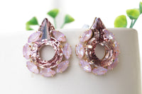 ARROW Earrings, Purple Pink Earrings studs, Bridal Antique Pink Earrings,Crystal Rebeka Earrings,Trending Earrings, Cupid's Arrow Jewelry