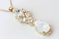 OPAL BRIDAL BRACELET, White and Clear Wedding Bracelet, Rebeka  Bracelet, Crystal Bracelet, Silver Bracelet,Bridesmaid Danity Open Cuff