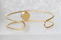 GRAY GOLD Bracelet, Rebeka Black Diamond Cuff Bracelet, Bridesmaid Gift Idea's, Bridal Grey Bracelet, Minimalist Bracelet, Dainty Jewelry