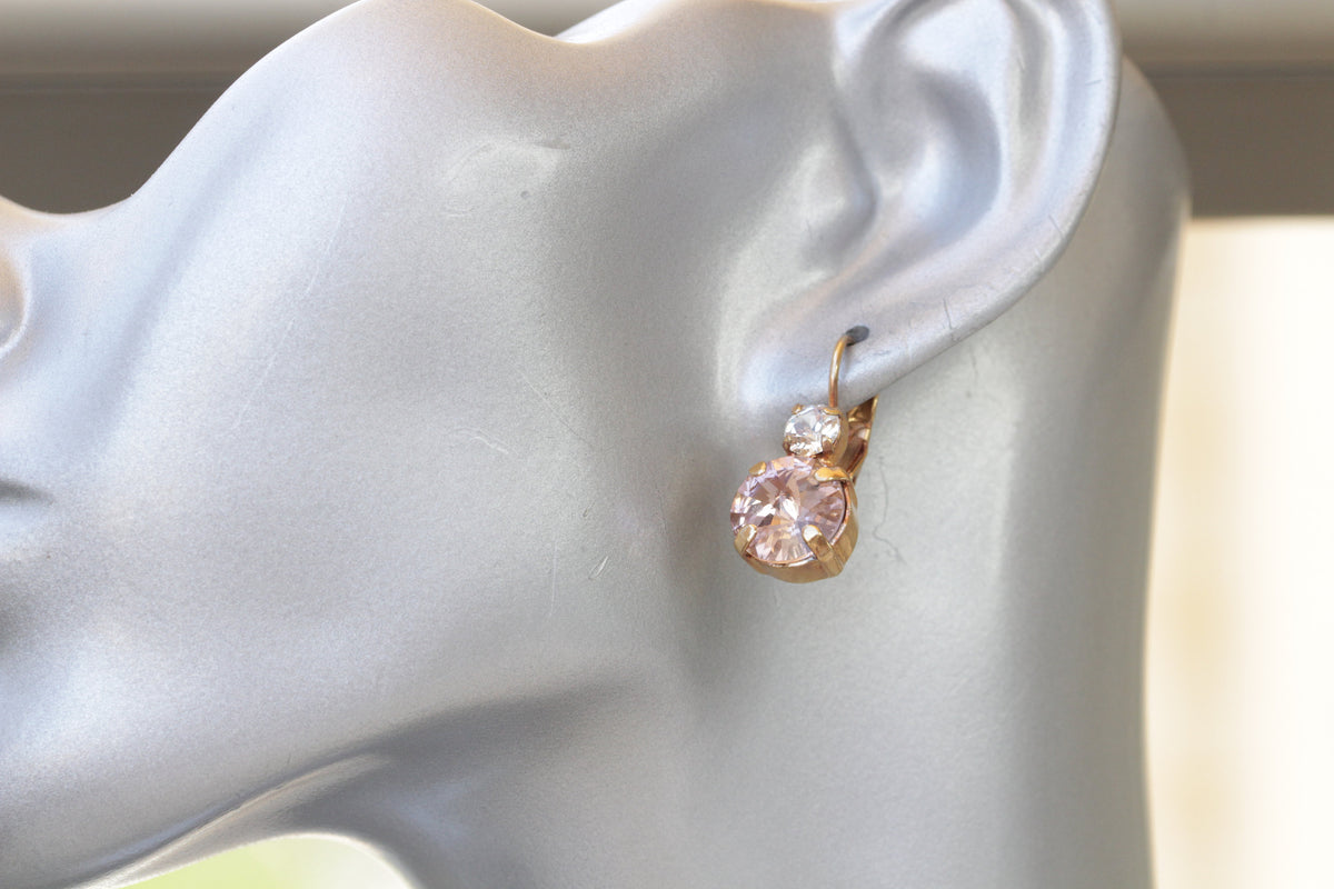 Earrings Jtv Morganite Gold Earrings Jtv Champagne Diamond