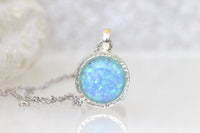 BLUE Opal necklace