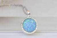 BLUE Opal necklace