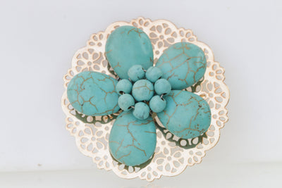 TURQUOISE BROOCH