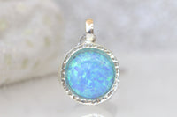 BLUE Opal necklace