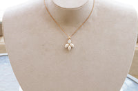 CLEAR CRYSTAL NECKLACE, Rhinestone Bridesmaid, Bridal Minimalist Necklace, Rebeka Crystal Necklace Earrings Set, Wedding Dainty Pendant