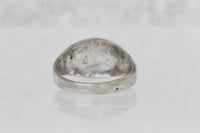 CAMEO SIGNET RING, Men's Coin Ring, Silver Sterling 925 Jewelry, Woman Ring, Unisex Ring, Unique Handmade Ring for Women,Rings for Men Gift