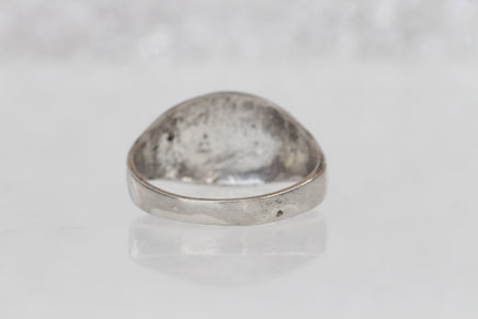 CAMEO SIGNET RING, Men's Coin Ring, Silver Sterling 925 Jewelry, Woman Ring, Unisex Ring, Unique Handmade Ring for Women,Rings for Men Gift