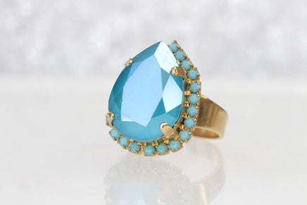 TURQUOISE EARRINGS, Turquoise Bridesmaid Earrings, Wedding Bridal jewelry, Rebeka Blue Earrings, Necklace Earrings Ring Jewelry Set,