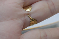 CRYSTAL Rebeka RING, Clear Teardrop Ring, Big Gold Plated Feather Ring, Pear Shaped Ring, Woman's Gift, Cocktail Adjustable Bridal Ring