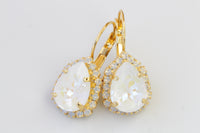 WHITE OPAL EARRINGS, White Gold Wedding Earrings, Bridesmaids Rebeka Earrings, White Bridal Earrings,Elegant Drop Bridal Shower Gift Idea