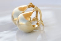 GOLD Hoop Earrings, Minimalist Jewelry, Bridal Gold Plated Earrings, Small Hoops, Classic Chunky Small Hoop Earrings, Elegant Women's Hoops