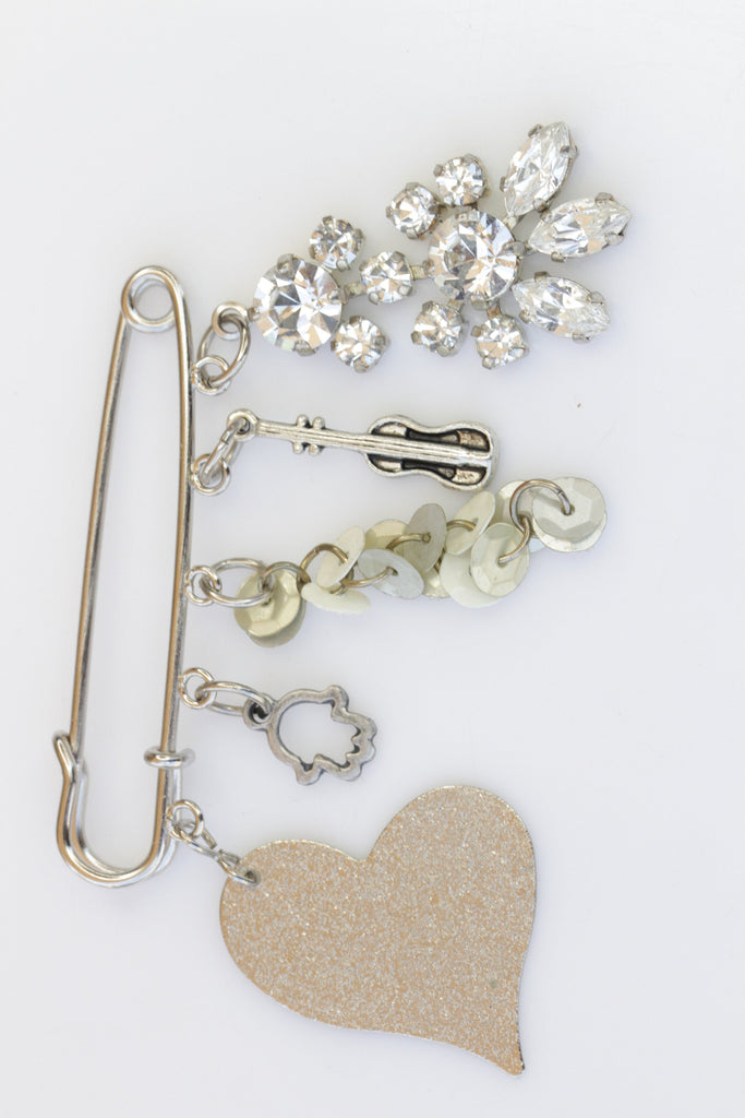 Baby Safety Pins  Charming Pendants