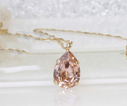 BLUSH MORGANITE EARRINGS, Teardrop Wedding Earring, Bridal Simple Earrings, Light Pink Drop Earrings, Minimalist Earrings,Bridal Shower Gift
