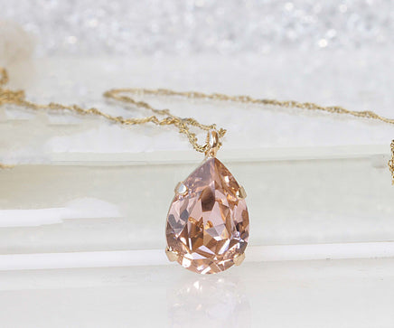 BLUSH MORGANITE EARRINGS, Teardrop Wedding Earring, Bridal Simple Earrings, Light Pink Drop Earrings, Minimalist Earrings,Bridal Shower Gift