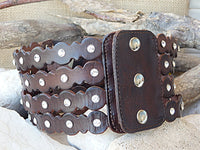 Waist Blue belt, BLUE JEANS Belt, Leather Studs Belt, Women's Belt, Women Leather Belt, Waist Chunky Belt, Thick Crystals Belt, Stretch Belt