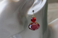 Maroon Earrings