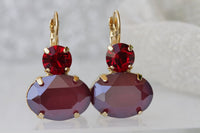 Maroon Earrings