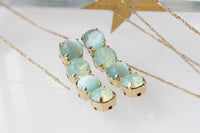 Mint Opal Earrings