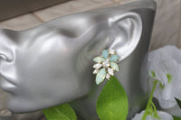Mint Opal Earrings