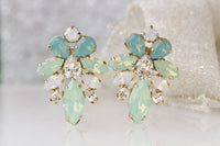 Mint Opal Earrings