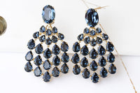Navy Blue Earrings