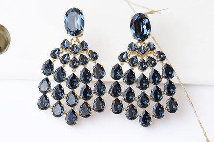 Navy Blue Earrings