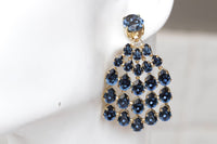 Navy Blue Earrings