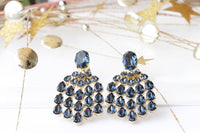 Navy Blue Earrings