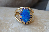 Opal Gold Ring
